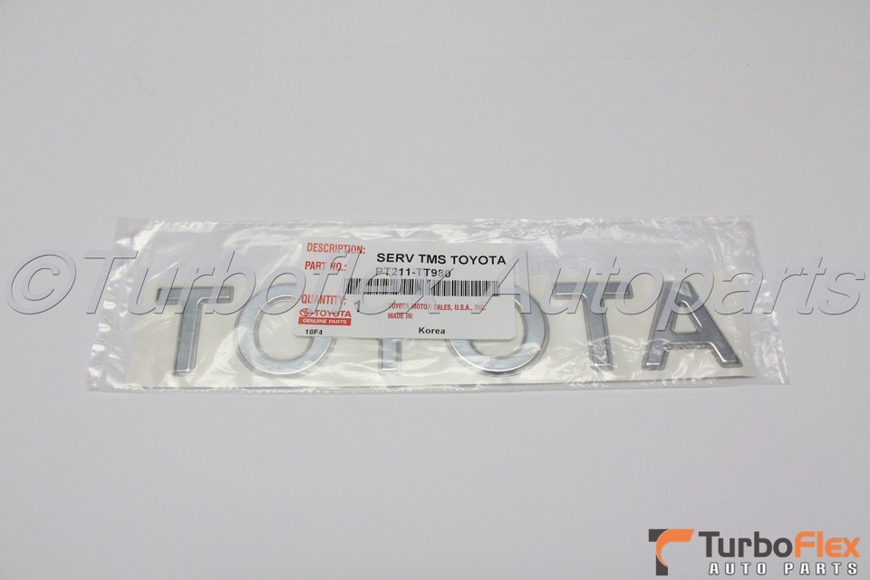 Toyota Tacoma 1998 2004 Tailgate 4 Emblem Kit Genuine Oem Ebay 