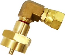 1LB One Pound Propane Mapp Gas Torch Burner Elbow Converter Adapter 3/8" Swivel
