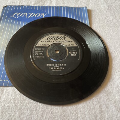The Ramrods    Riders In The Sky / Zig Zag London Records . 7  Simple Ex/Con
