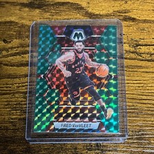 Fred VanVleet Toronto Raptors Mosaic NBA Basketball Green Prizm Base Card #199