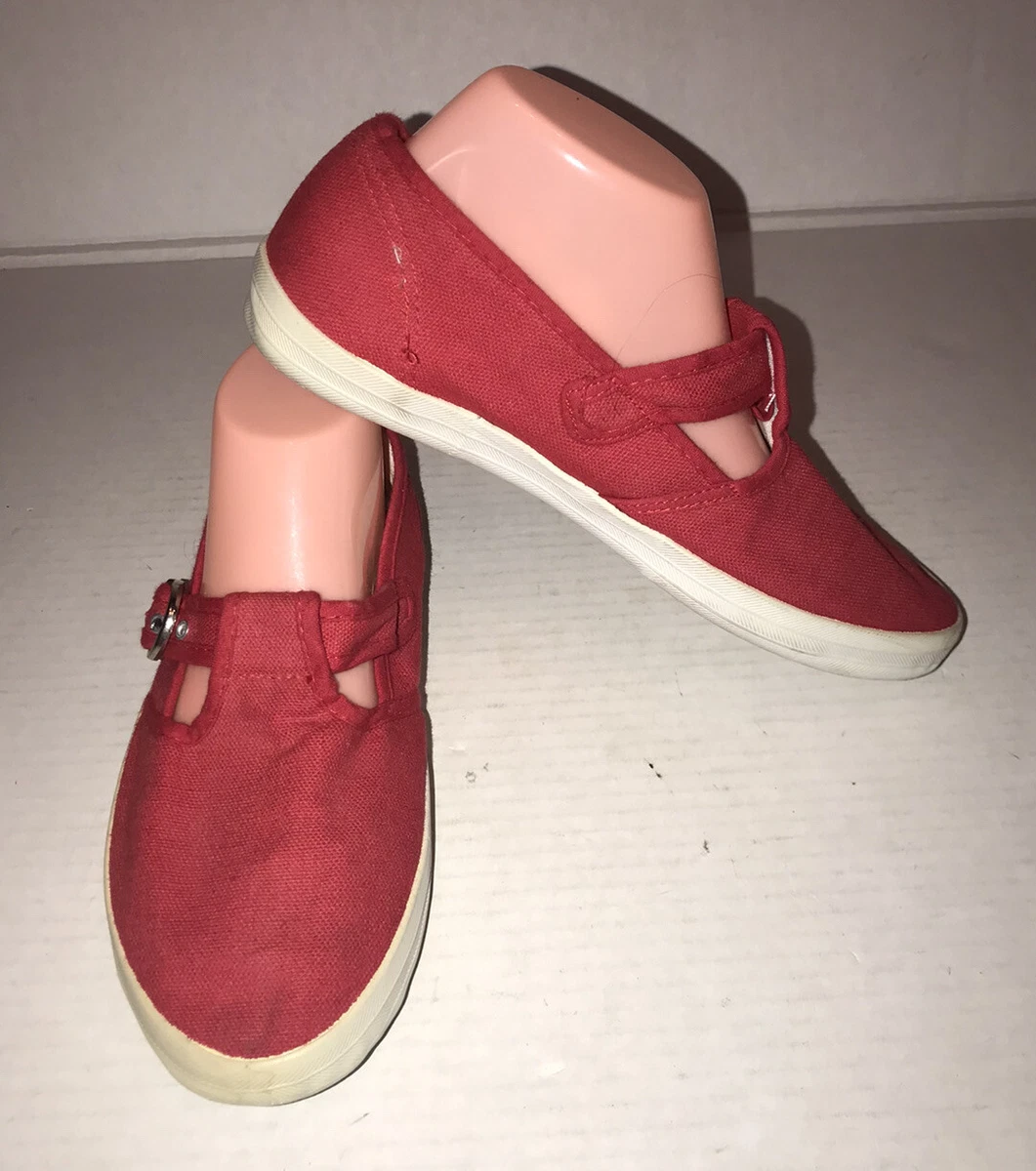 Vtg 90s Y2K Red Canvas Mary Jane Sneakers Tennis Shoes Sz 8 eBay