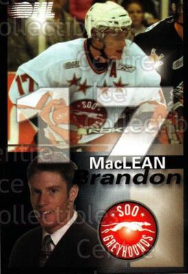 2007-08 Sault Ste. Marie Greyhounds #17 Brandon MacLean