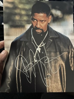 Denzel Washington signed 10x8 Autogramm Foto - Training Day - The Equalizer