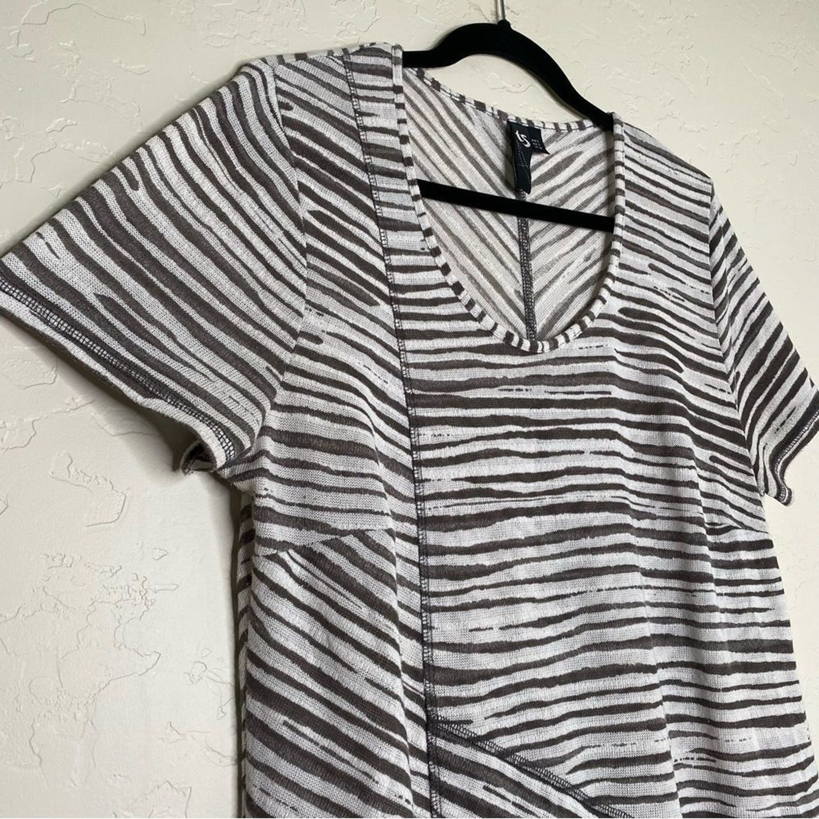 TS Taking Shape Zebra Patchwork Asymmetrical Hem … - image 2