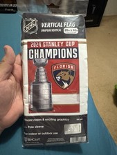 Florida Panthers Wincraft NHL 2025 Stanley Cup Champions 28x40 Vertical Flag