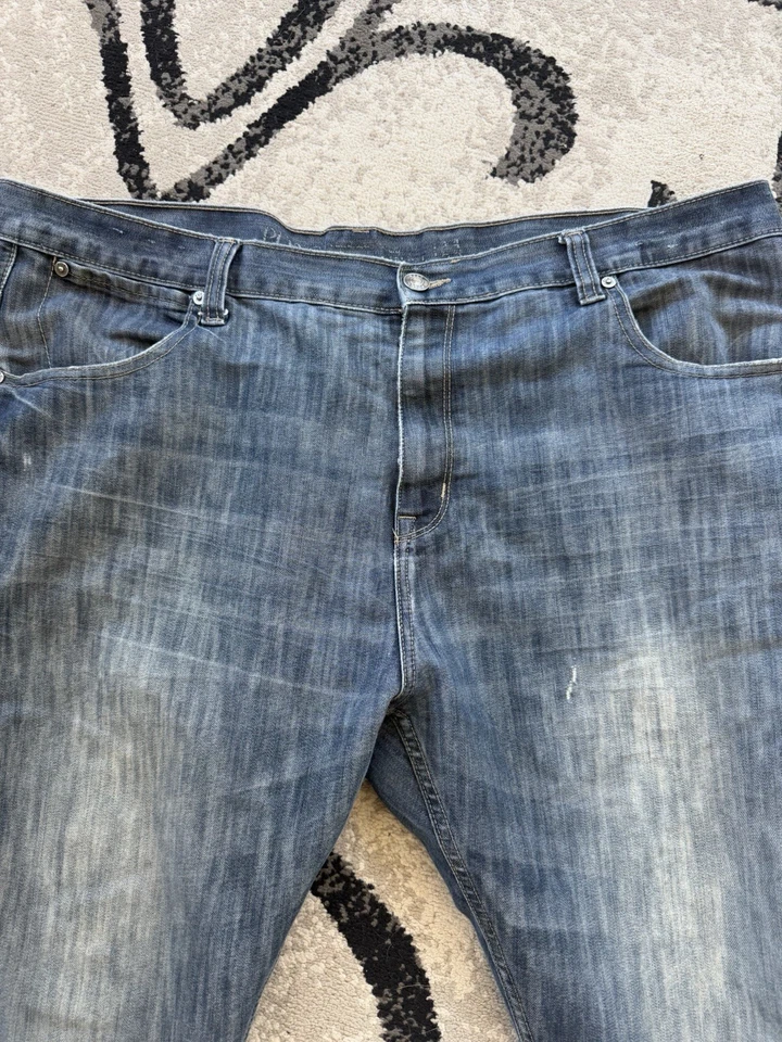 Мужские джинсы PD&C свободного покроя 44x32 большие и высокие средняя стирка - Изображение 2 из 4