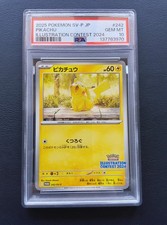 PSA 10 Pikachu 242/SV-P Promo Illustrazione Concorso Carta Pokemon Giapponese 2025
