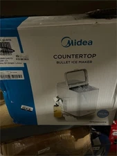 Midea Ice Maker Countertop, Bullet Ice, 26 lbs Daily Production, 2 Ice