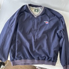 WearGuard Pepsi Pullover Windbreaker V-Neck Long Sleeve Jacket M