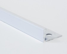Tile Trim Edge 10x VROMA -Straight L-Shape- 2.5M Aluminium All Finishes