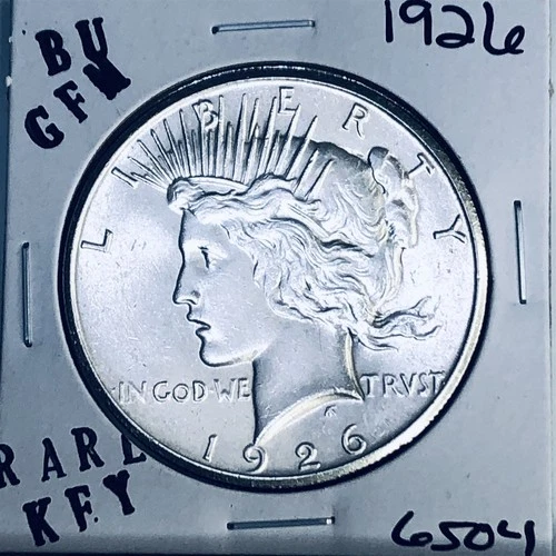 1926 P BU GEM PEACE SILVER DOLLAR UNC MS+++ U.S. MINT RARE COIN 6504