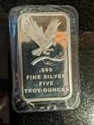 5 oz Silver Bar  SilverTowne Eagle