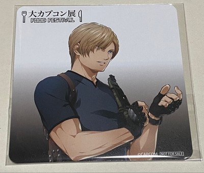 Capcom Expo Biohazard Leon S. Kennedy Coaster  RE Promo Bonus,