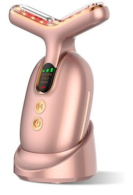 Micro-Current Face Beauty Device, 3 Modes, Red Light Therapy for Face and Neck, 