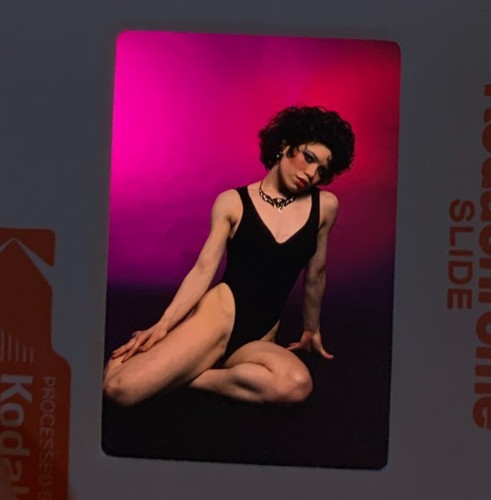 Vintage Nude 35mm Transparency Slide of Pin-up Pretty Girl Model N 12232