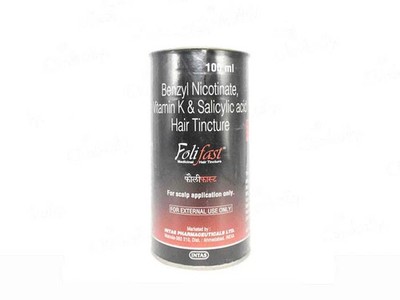 Intas Pharma Folifast Medicinal Hair Tincture (100ml) For Scalp Application