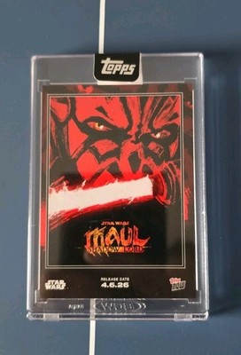 1× TOPPS NOW 2026 STAR WARS Karte DMSW MAUL SHADOW LORD Release Date 06.04.26