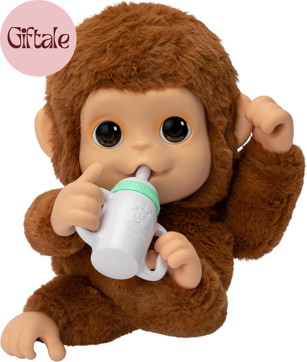 My Baby Monkey Mango, 50+ Sounds and Reactions, Plush Interactive
