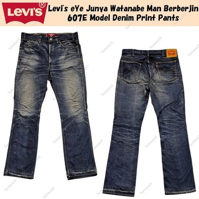 Levi's eYe Junya Watanabe Man Berberjin 607E Model Denim Print Pants