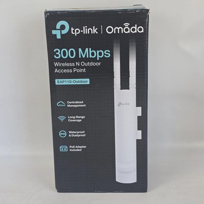 TP-Link EAP110-Outdoor 300Mbps Outdoor WiFi Access Point IP65 Passive PoE Omada
