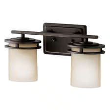 Kichler Hendrik 14 1/2 Wide Bronze Bathroom L...