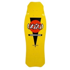 HOSOI O.G. HAMMERHEAD REISSUE SKATEBOARD DECK- 10.25" X 30.25" YELLOW/RED