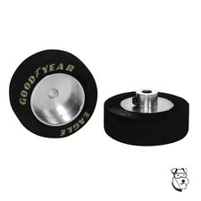  10078 - 1/24 MODEL SLOT CAR FRONT TIRES - 1/8" Axle x .400" Wide x 1.062" Dia.