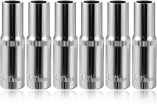 6-Pc 10mm Deep Sockets 6 Point 3/8 Drive Chrome Vanadium