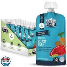 Li  l Hala Baby Food Pouches   Grass-Fed Roast Beef and Organic Veggies   Todd