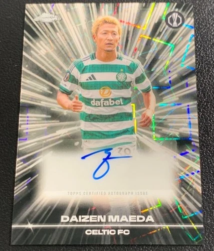 Daizen Maeda 2025-26 Topps Chrome UCC Black Lazer Auto #BLA-DM