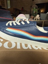 Soludos Low Top Lace-Up Athletic Sneakers Blu...