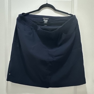 Hilary Radley Women's Pull On A Line Super Stretch Skort Size XXL/EEG Navy Blue