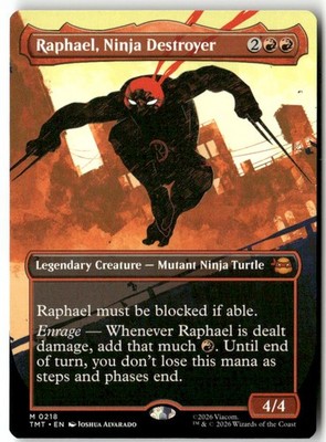 Raphael, Ninja Destroyer (Borderless) 0218 Mythic Magic: The Gathering Near Mint