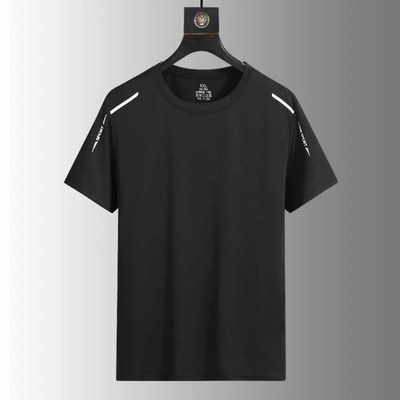 Reflective Short Sleeve Ice Silk Quick Drying Running T-Shirt for Summer