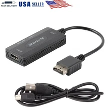 PS2 to HDMI Converter 1080P HD Monitor HDTV Video Adapter for PlayStation 1/2/3