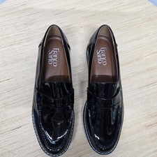 Franco Sarto Cassandra Black Penny Loafers Women's Size 7.5M NWOB