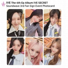 IVE The 4th EP Album IVE SECRET Soundwave 3rd Fan Sign Event Photocard KPOP