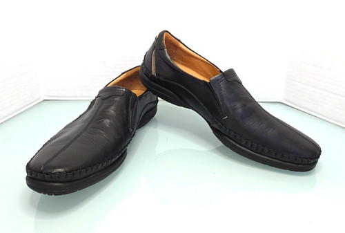 Pikolinos San Telmo mens slip on black soft leather loafer casual shoes 44