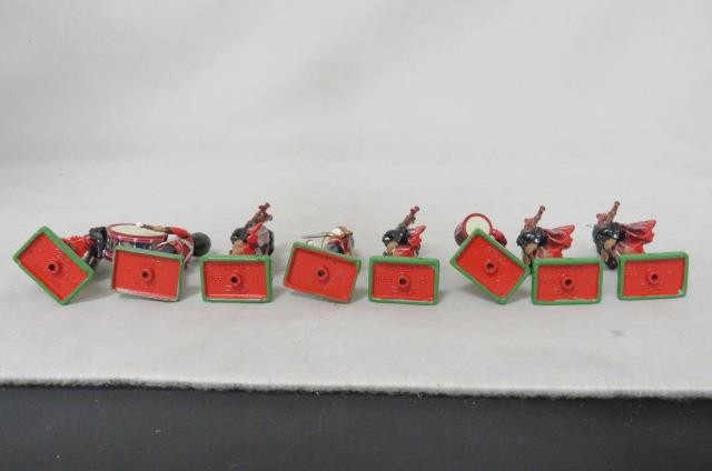 W Britains 1990 - 8 Scots Royal Guards Black Watch Pipers & Drums Lot (RARE) NM