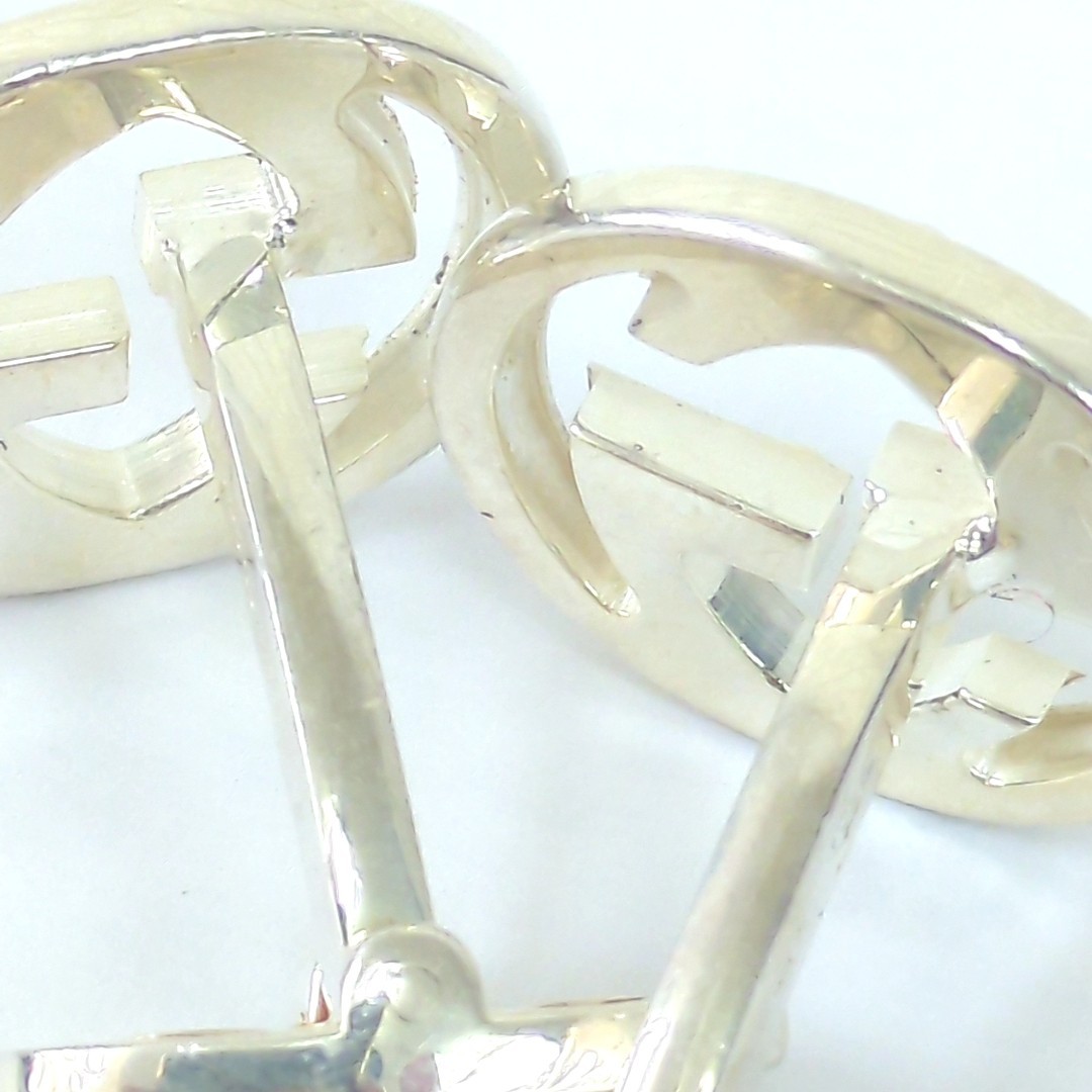 GUCCI Interlocking Cufflinks Sterling Silver 925 … - image 21