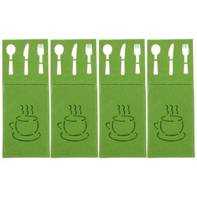  4 Pcs Aufbewahrung Besteck Tasche Gabel -Aufbewahrungstaschen Silberhalter
