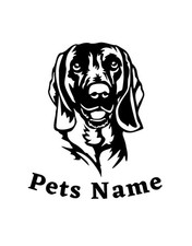 Adesivo vinile cane profumo montagna bavarese personalizzato finestra parete auto laptop 