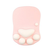Cat Paw Mouse Pad with Wrist Support Soft 10.7 x 7.7 inches, G10-Pink