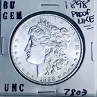 1898 BU GEM MORGAN SILVER DOLLAR UNC MS+++ U.S. MINT RARE COIN 7803