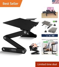 Portable Aluminum Keyboard Riser with Negative Tilt Perfect for Home or Office