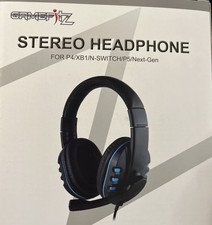 GameFitz Wired Stereo Gaming Headset w/ microphone PS4 XB1 and Nintendo Switch