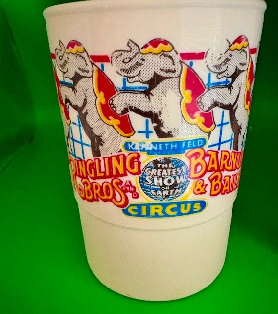 RARE Ringling Bros & Barnum Bailey Circus/Greatest Show On Earth Plastic 5" Mug