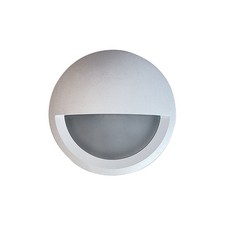GAP LIGHTING PORTO HALO LED WALL LIGHT 5W IP65 6000K COOL WHITE IN WHITE FINISH