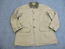 Vintage GAP Jacket Mens Large Khaki Tan Barn Chore Corduroy Collar Quilted 00s