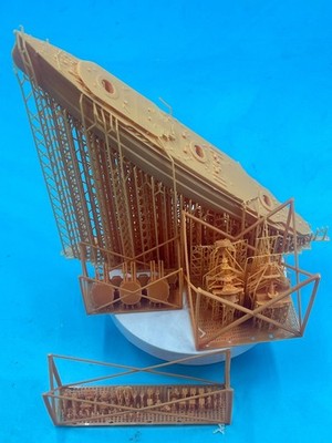 3D printed 1/700      Normandie-class battleship  Uncoated